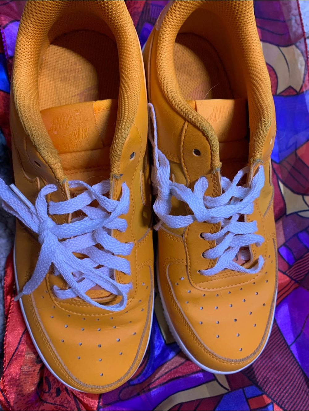 Nike Low Top Sneakers - Bright Yellow and White - Picture 2 of 5